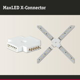 Connecteur MaxLED en plastique blanc pour relier des bandes LED et créer un éclairage flexible