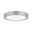 Panneau LED Lunar rond 300mm 16W 1450lm 3000K Chrome mat Plafonnier rond en métal argenté avec diffuseur blanc pour éclairage LED moderne