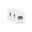 Kit Encastré mural LED Edge Kit de 3 80x42mm 3x1,2W 3x25lm 230V 2700K Blanc dépoli Trois lampes d'escalier LED blanches avec détecteur de mouvement et design carré pour éclairage intérieur
