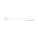 Slim white LED wall light with aluminum frame for modern home lighting and energy-efficient illumination
