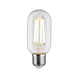 LED-lamp met transparante glazen buis en E27-fitting, warm wit licht voor energiezuinige verlichting