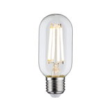 Ampoule LED avec tube en verre transparent et culot E27, lumière blanc chaud pour éclairage économique