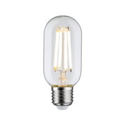 LED-Leuchtmittel in transparenter Glasröhre mit E27-Fassung, warmweißes Licht für energiesparende Beleuchtung