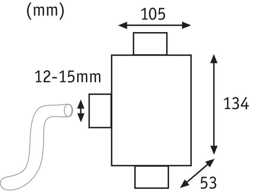 Special Line Verbindingsbox Kabeldiameter tot 15 mm IP68 Zwart