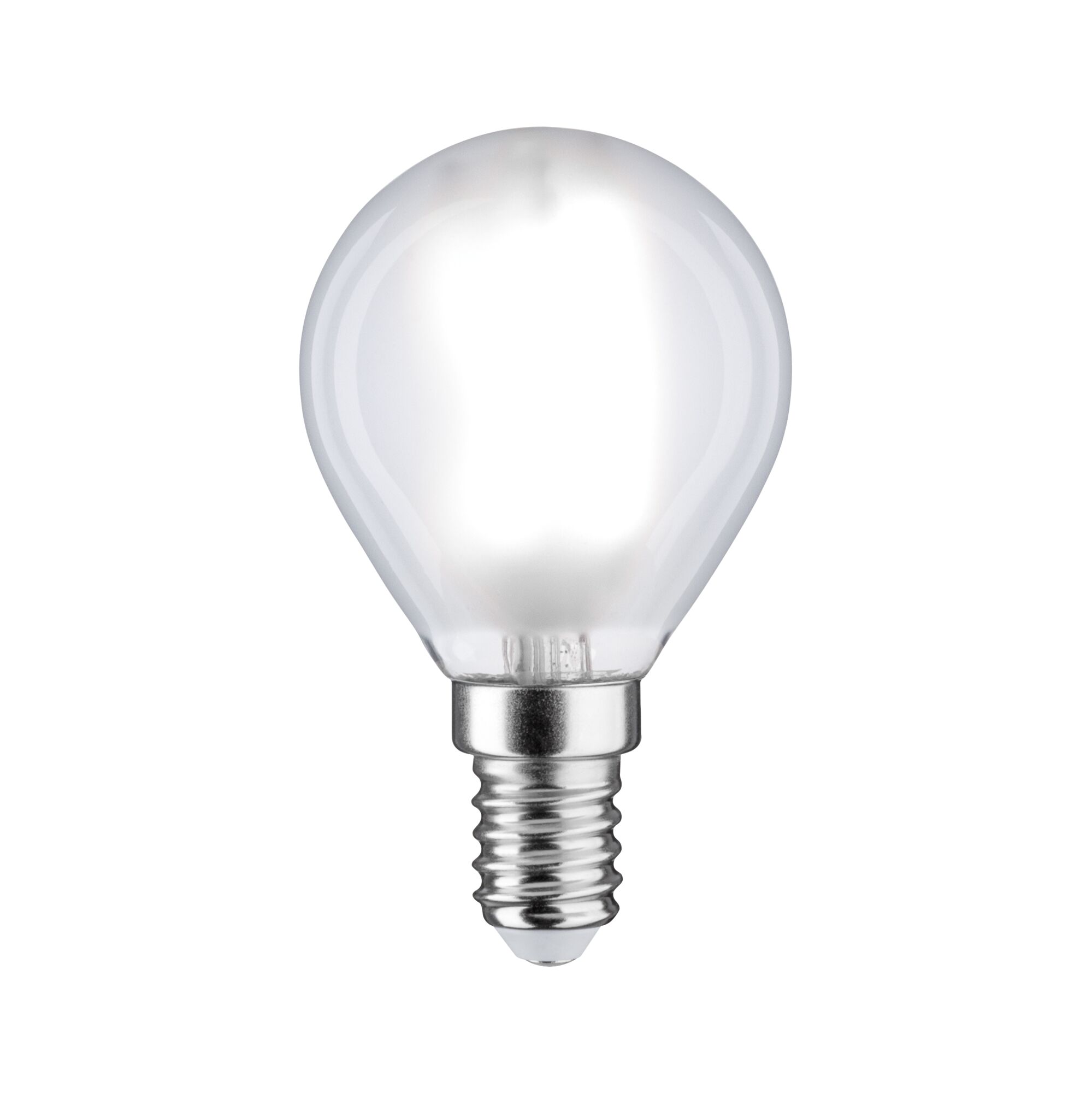 Small LED bulb with E14 base and clear glass for energy-efficient lighting
