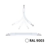 Weißer LED-Leuchtstoffröhren-Ersatz mit flexiblen Verbindern in RAL 9003 für moderne Beleuchtung