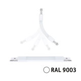 Weißer LED-Leuchtstoffröhren-Ersatz mit flexiblen Verbindern in RAL 9003 für moderne Beleuchtung