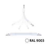 Weißer LED-Leuchtstoffröhren-Ersatz mit flexiblen Verbindern in RAL 9003 für moderne Beleuchtung
