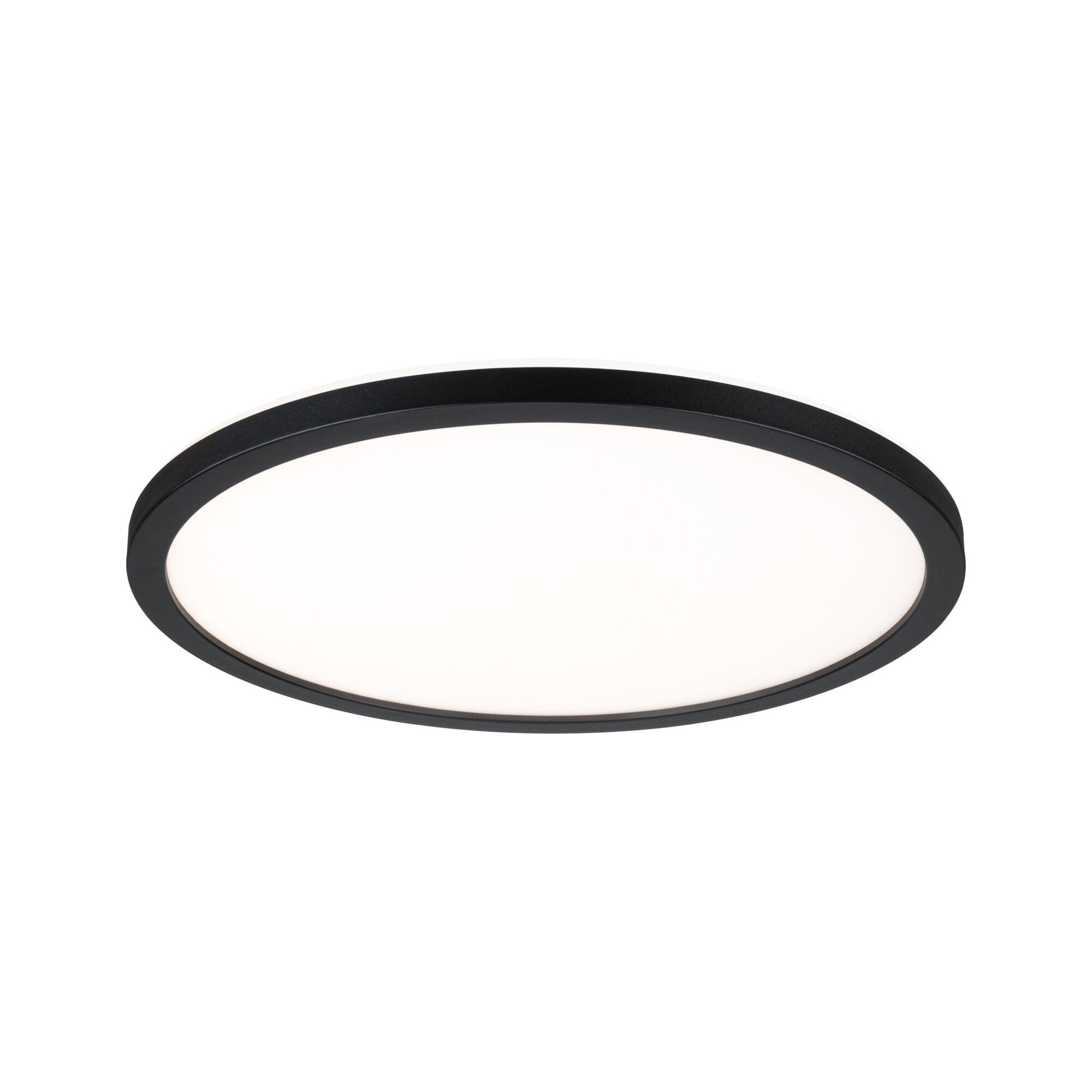 LED Panel Atria Shine Backlight round 293mm 16W 1600lm 3000K Black Round ceiling light with black metal frame and white diffuser for modern room lighting