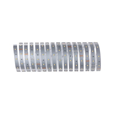 Flexibler LED-Lichtstreifen in Silber mit warmweißen LEDs für moderne Beleuchtungslösungen