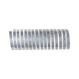 Flexible silver LED strip with warm white lights for versatile modern lighting applications