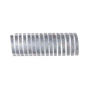 Flexibler LED-Lichtstreifen in Silber mit warmweißen LEDs für moderne Beleuchtungslösungen