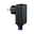Plug & Shine Alimentation électrique 230/24V DC IP44 230/24V 21VA Noir Prise en plastique noir avec bouton rotatif bleu pour systèmes d'éclairage électriques