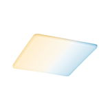 Rectangular LED ceiling light with warm and cool white light for modern room illumination