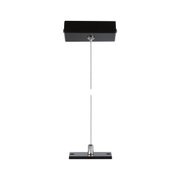 Support de plafond en métal noir avec câble en acier pour suspension de luminaire, design moderne