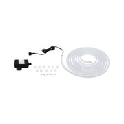 Witte LED-strip met adapter en bevestigingsclips voor flexibele binnenverlichting