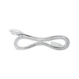 White flat cable with connectors, suitable for LED lighting and light control systems