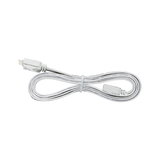 White flat cable with connectors, suitable for LED lighting and light control systems