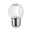 Filament 230V LED Tropfen E27 470lm 5W 2700K Klar Kleine LED-Glühbirne mit transparentem Glas und silbernem Metallgewinde für energiesparende Beleuchtung