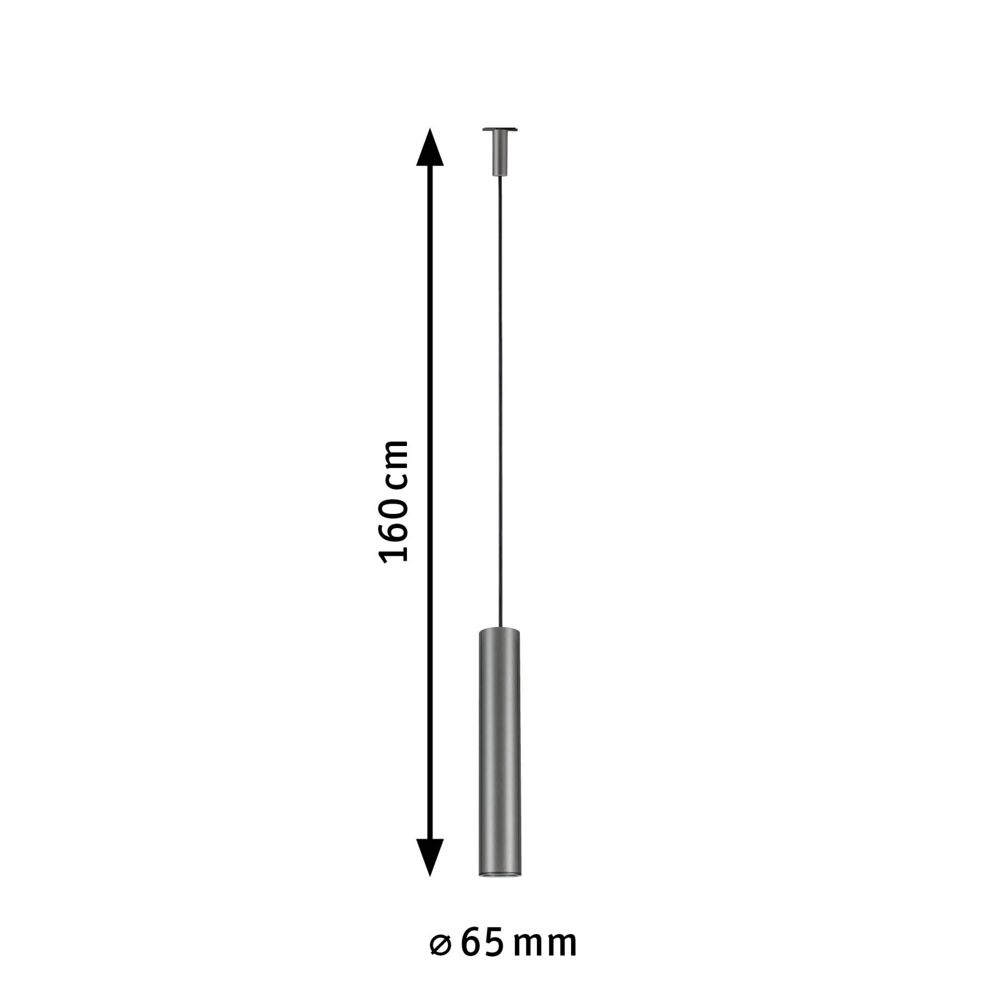 URail Suspension Catalejo GU10 max. 10W gradable 230V Titanium