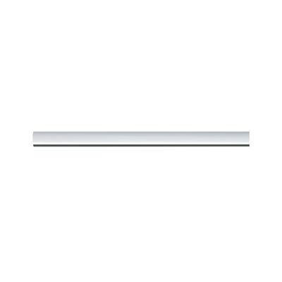 Slim white LED strip made of plastic for modern indoor lighting and energy-efficient illumination.