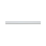 Slim white LED strip made of plastic for modern indoor lighting and energy-efficient illumination.