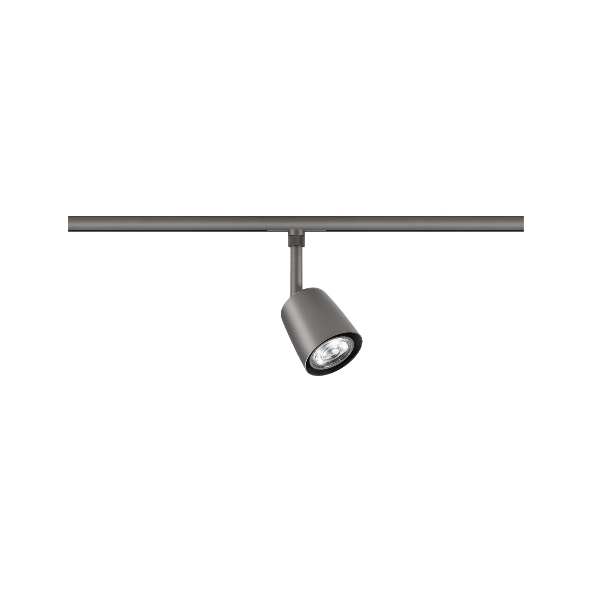 URail Skinnespot Cover Enkelt spot GU10 max. 10W dæmpbar 230V Titanium