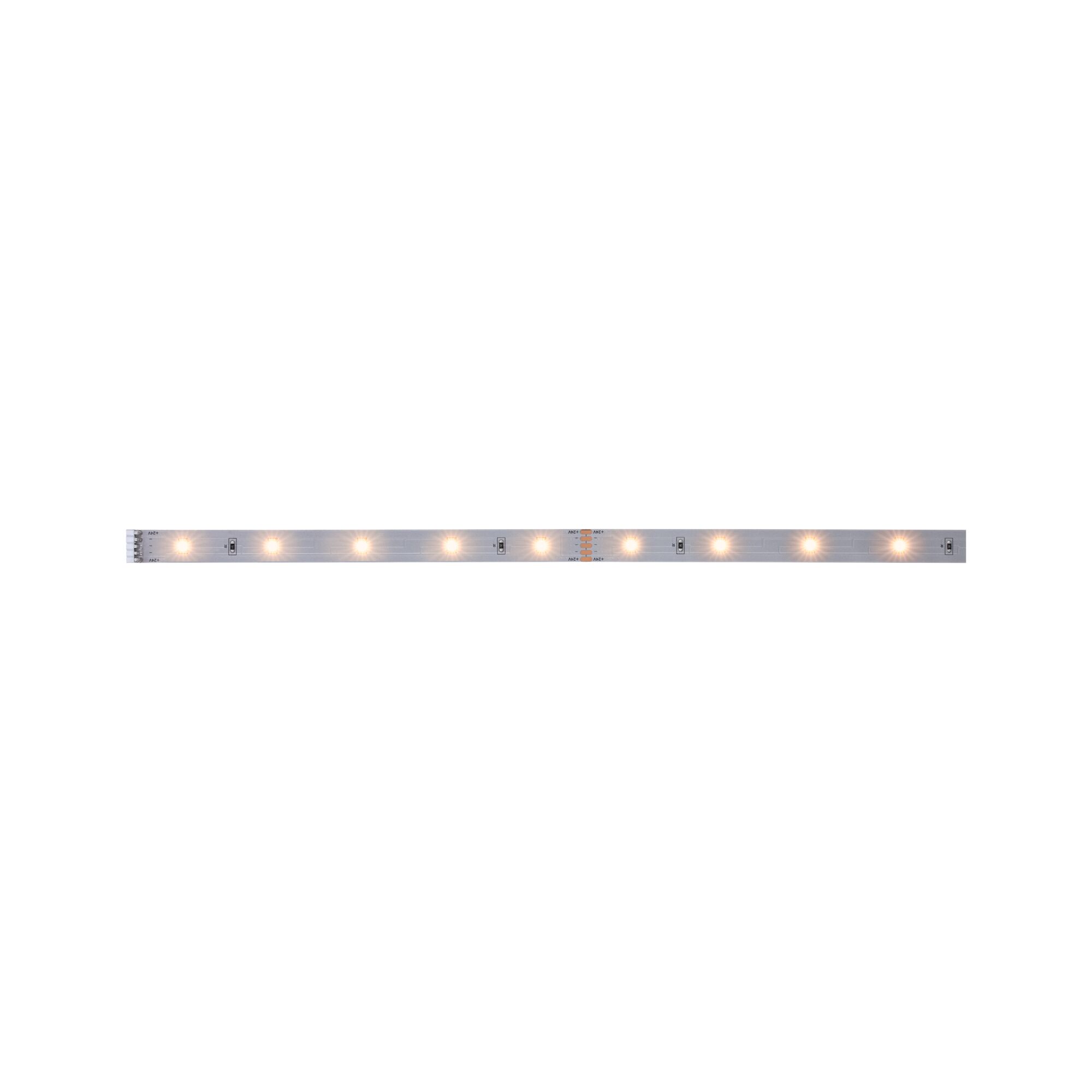 Long white LED strip light with warm white LEDs for versatile indoor lighting solutions
