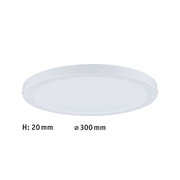 White round LED panel with 20 mm height and 300 mm diameter for energy-efficient ceiling lighting