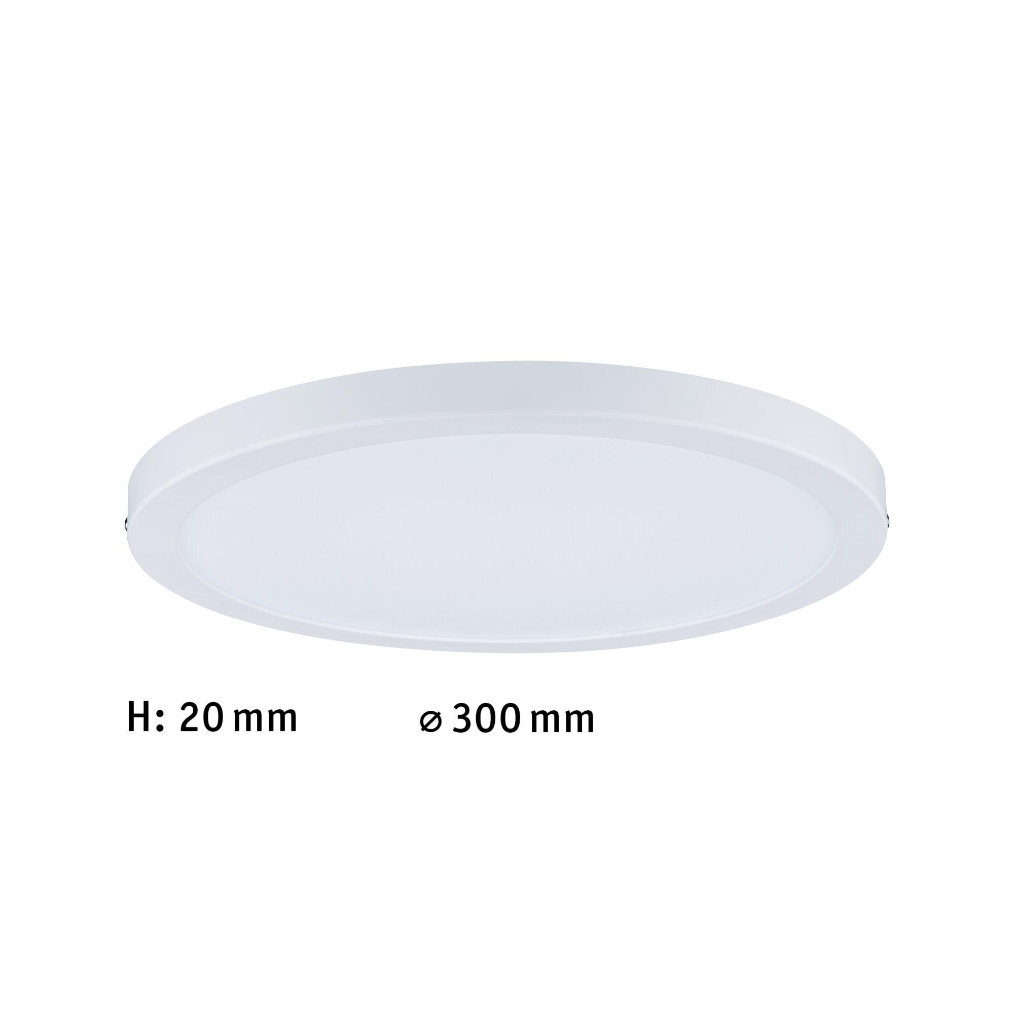 White round LED panel with 20 mm height and 300 mm diameter for energy-efficient ceiling lighting