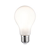 Classic light bulb with clear glass and metal screw base for versatile lighting applications