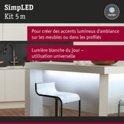 Tabouret de bar blanc moderne avec éclairage LED d'accent pour une ambiance intérieure élégante