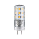 Ampoule LED transparente avec diodes jaunes et deux broches métalliques pour éclairage 12V