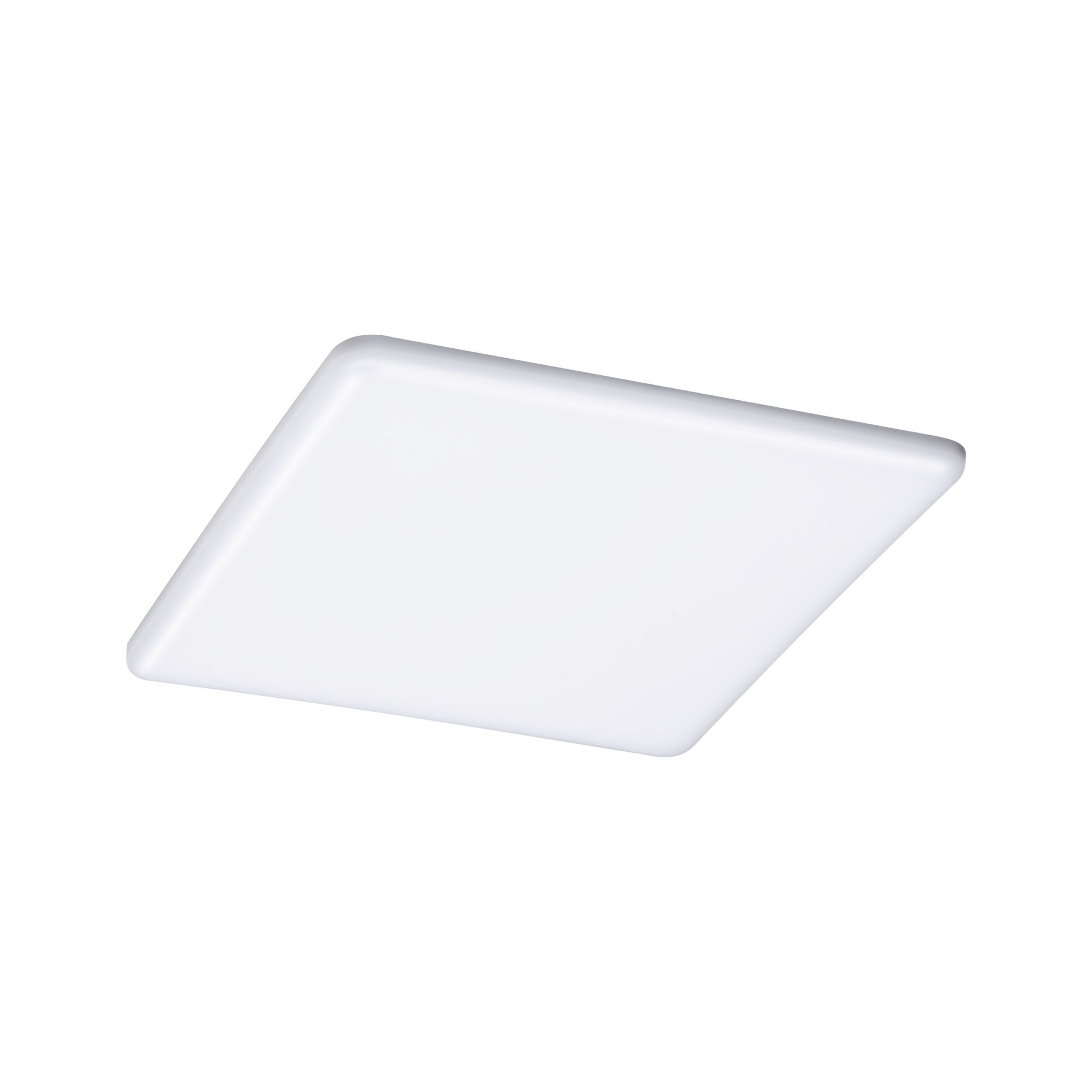 Square white LED ceiling light made of plastic for modern room lighting