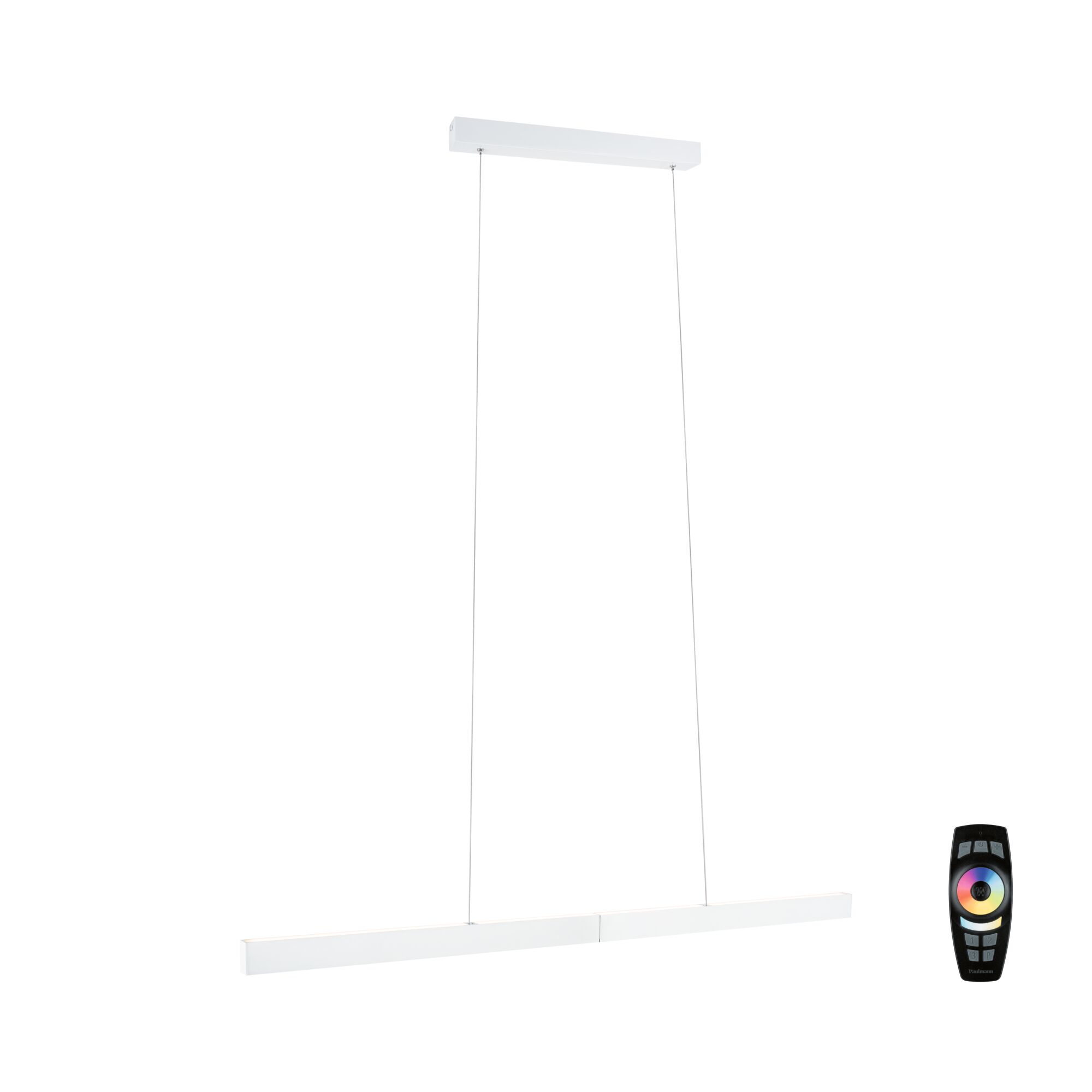 Suspension LED blanche moderne en métal avec télécommande pour luminosité réglable