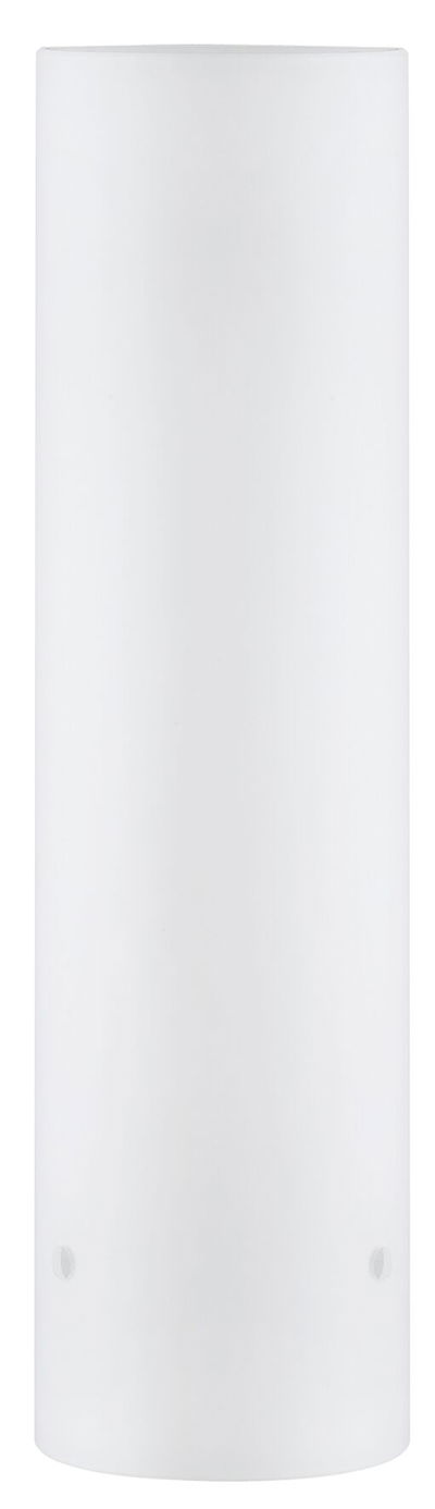 Cylindrical white glass lampshade for modern LED ceiling lights