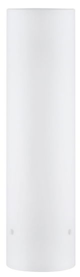 Cylindrical white glass lampshade for modern LED ceiling lights