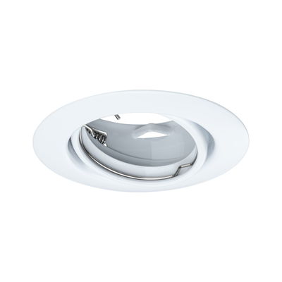 Spot encastré blanc en métal avec insert orientable pour éclairage LED flexible