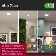 Atria Shine LED-plafondlamp met white select-functie, IP44-bescherming en backlight-technologie