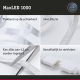 MaxLED 1000 LED-strip met plakband, 144 LEDs per meter, in te korten en eenvoudig te verbinden