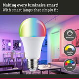 Smart RGBW LED bulb with dimmable and tunable white light for versatile home lighting