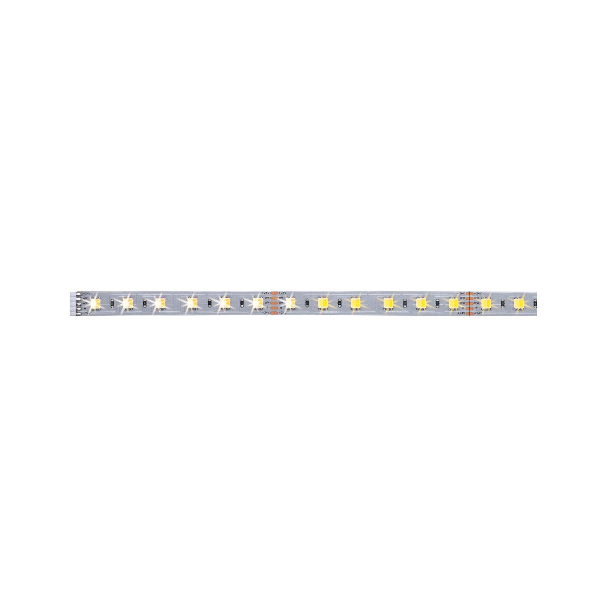 LED-strip met warmwitte LEDs op transparante basis voor flexibele verlichtingsoplossingen