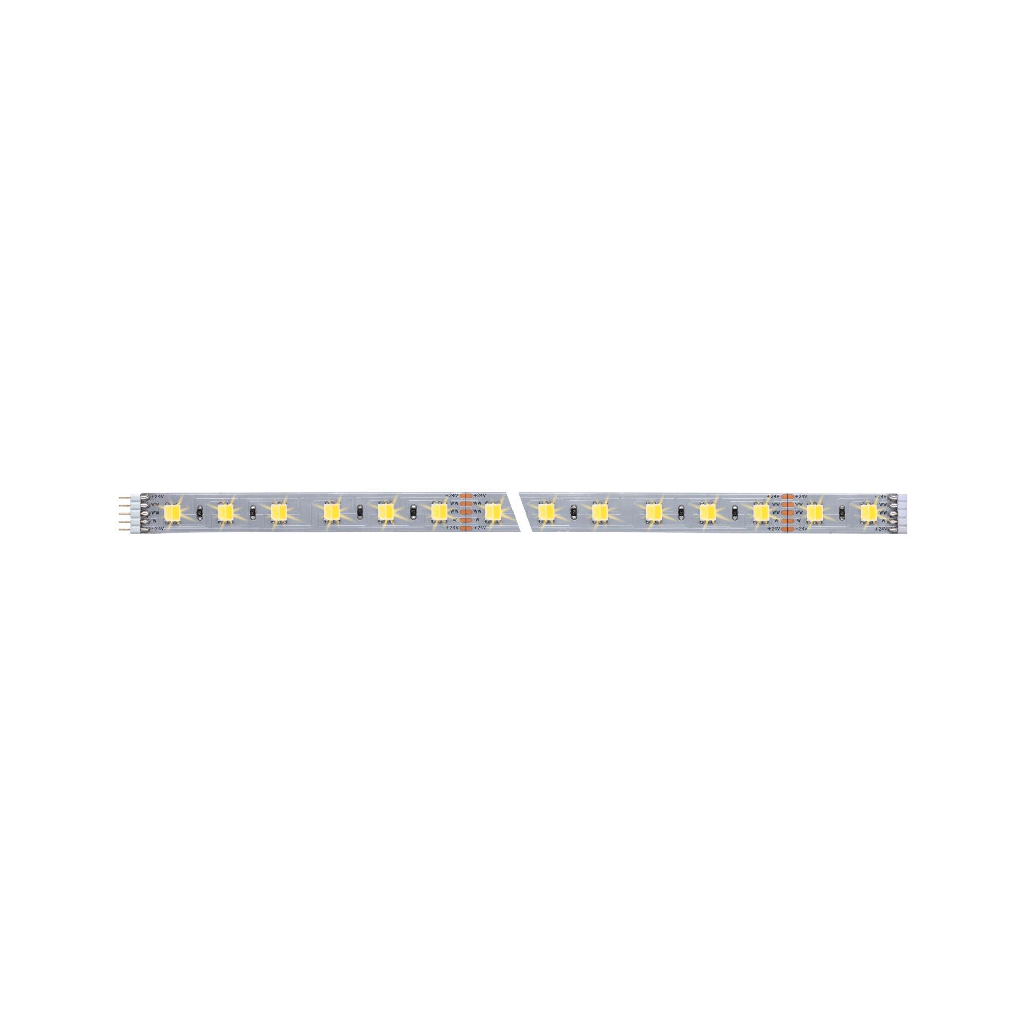 Bande LED avec LEDs blanc chaud sur support transparent pour solutions d'éclairage flexibles