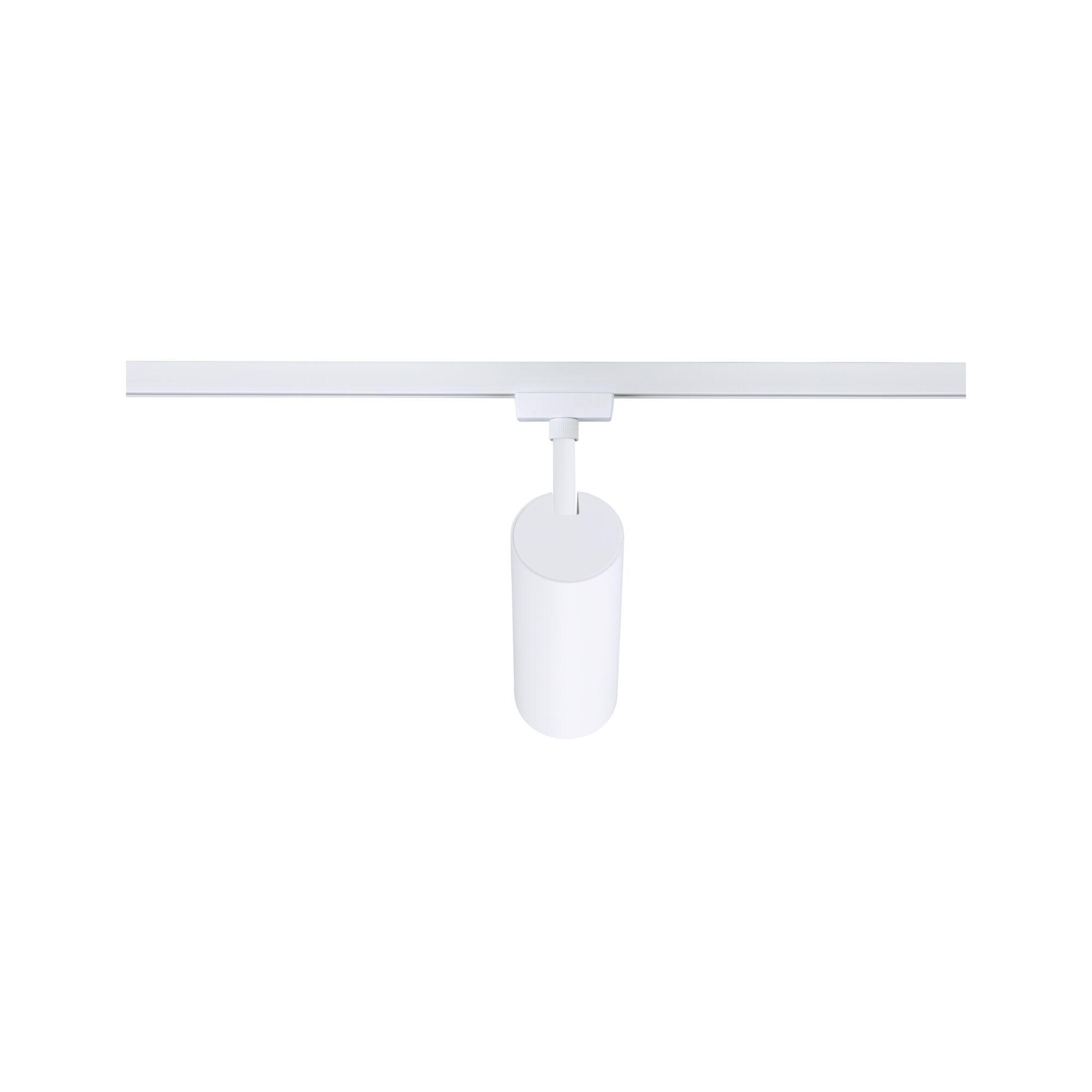 Weißer LED-Strahler aus Metall für Schienensysteme, modernes Design für Akzentbeleuchtung