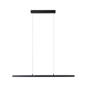 Schwarze LED-Pendelleuchte aus Metall mit schlankem Design für moderne Innenräume