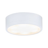Round white LED ceiling light with matte diffuser for modern room lighting