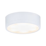Round white LED ceiling light with matte diffuser for modern room lighting