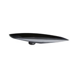 Lampe solaire noire avec boîtier en aluminium et design moderne pour éclairage extérieur écoénergétique