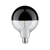 LED-Glühbirne mit schwarzer Halbspiegel-Beschichtung und klarem Glas für moderne Beleuchtung