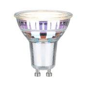 Ampoule LED GU10 transparente en verre avec base à deux broches pour éclairage économique